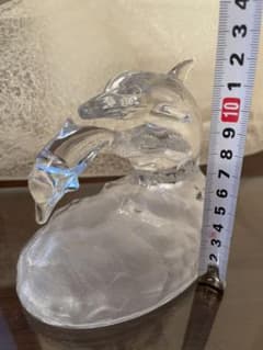 ガラス細工　イルカ　置物のサムネイル