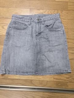 デニムミニスカート グレーのサムネイル