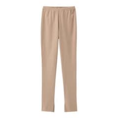 【お値下げしました】GU リブスリットレギンスパンツ ナチュラルのサムネイル
