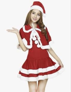 クリスマス サンタ コスプレ 帽子2個付きのサムネイル