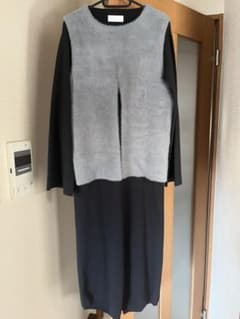HARE 黒とグレーのロングワンピースのサムネイル