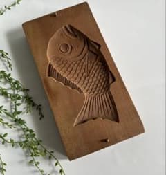 昭和レトロ★和菓子　木型　4種 昭和レトロ☆和菓子 木型 4種 アンティーク 木製菓子型 「水仙