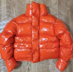 【美品】エンタイアスタジオ オレンジ　PFD パファー　ダウンジャケット