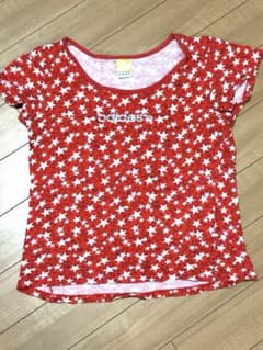 adidas NEO LABEL スター柄 Tシャツ レッド　キッズ服　Y2Kのサムネイル