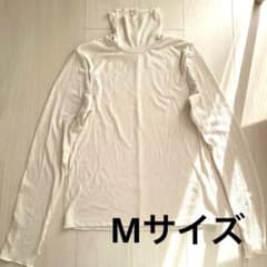 GU アイボリーリブタートルネック長袖トップスのサムネイル