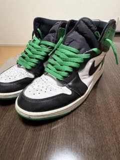 Nike ハイカットスニーカー ホワイト/ブラック/グリーン Nike ハイカットスニーカー ブラック/ホワイト/グリーン - メルカリ