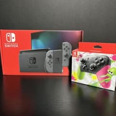 任天堂switch本体　スプラトゥーンプロコン付きのサムネイル