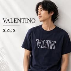 ヴァレンティノ VALENTINO ワッペンロゴTシャツ ネイビー ブランド