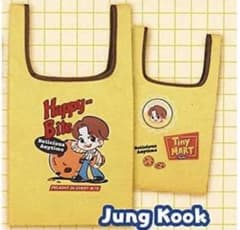 신품 미사용 TinyTAN 에코 백 Jung Kook 가챠 BTS