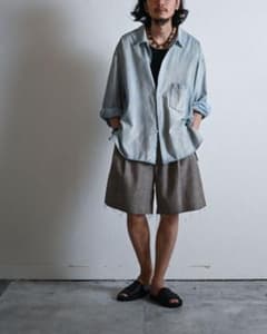 ANCELLM AGING CHAMBRAY SHIRT サイズ2のサムネイル