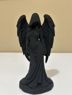 ハンドペイント 3Dプリント フィギュア マットブラック 高さ10cmのサムネイル