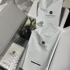 KAMIKA クリームシャンプー 600g 2個400gボトル ￼おまけブラシのサムネイル