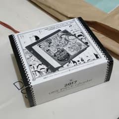 【最終値下】’17 ONE PIECE 缶入り日めくりカレンダー　缶は美品のサムネイル