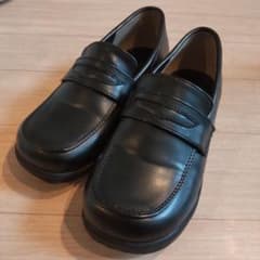 ローファー 黒 18.5-19.0cm