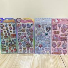 サンリオキャラクターズ うるちゅるポップ シール シナモン キティ 4種セットのサムネイル