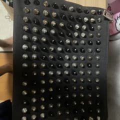スタッズ クラッチバッグ ブラックのサムネイル