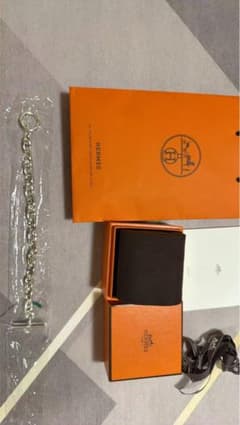 HERMES シルバーチェーンブレスレットのサムネイル