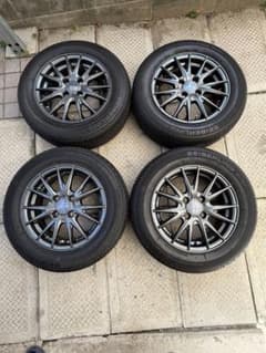 【神奈川厚木発】 185/65R14 夏タイヤWedsホイールセット 4本のサムネイル
