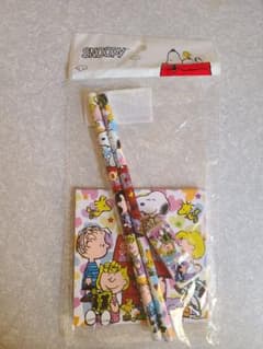 SNOOPY キャラクター鉛筆、消しゴムメモ帳セットのサムネイル