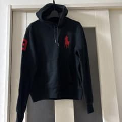 美品POLO RALPH LAUREN パーカーS寸胸元に赤いポニー刺繍右袖に3のサムネイル