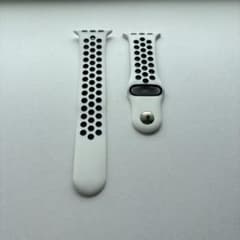 Apple Watch スポーツバンド シリコン製 白×黒 38-42mmのサムネイル