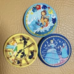 ディズニー刺繍缶バッジ　スティッチ　シンデレラ　ピーターパンのサムネイル