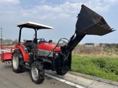宮崎 三菱 トラクター 24馬力 4WD 逆転 自動水平 ローダー ショベル 