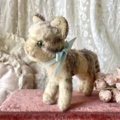 シュタイフ タビー Cat Tabby 猫ぬいぐるみ ドイツヴィンテージ