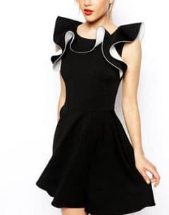 未使用 タグ付＊ ASOS エイソス / フリルスリーブ ワンピースのサムネイル