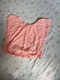 ピンク刺繍入りTシャツ L122のサムネイル