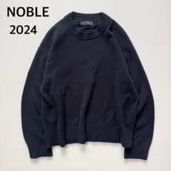 noble Super160sダブルリブクルーニット　新品未使用 2024 NOBLE ノーブル Super160sダブルリブクルーニット - メルカリ