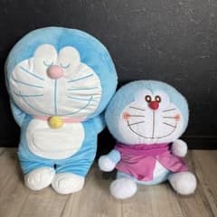 ドラえもん 特大ぬいぐるみ エスケイジャパン すやすや眠り顔 お昼寝　2点セットのサムネイル