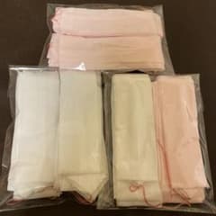 Thumbnail of 着物 着付け小物 腰紐6セット 白とピンク