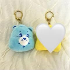 Care Bears ぬいぐるみマスコット キーホルダー 水色のサムネイル