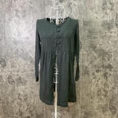 Pont de Chalon A-line tunic cardigan, black, size M