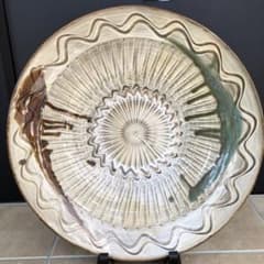 小鹿田焼　特大皿　陶芸　骨董品 小鹿田焼 特大皿 陶芸 - メルカリ