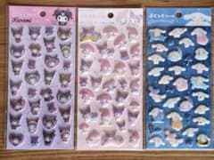 サンリオ ぷくっと シール ステッカー クロミ マイメロディ シナモロールのサムネイル