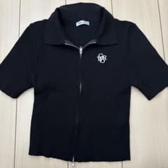 INGNI ブラックジッパーショートスリーブシャツのサムネイル