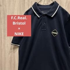 ★半額 FCRB big logo ポロシャツ bristol nike 美品】F.C.Real. Bristol×NIKEコラボ 高級ポロシャツ 古着 - メルカリ