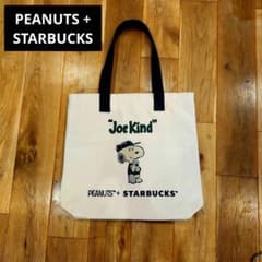 美品✨スターバックス PEANUTS スヌーピー トートバッグ コラボ - メルカリ
