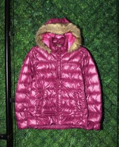adidas pink fur down jacketのサムネイル
