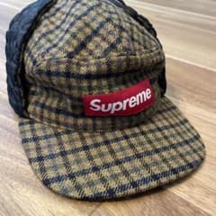 Supreme チェック柄 フライトキャップ