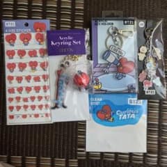 BTS V BT21 TATA Keychain Sticker Set