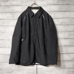 HERMESナイロンジップジャケット スウィングトップブルゾン レザー