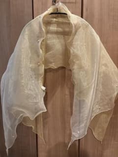 Dear Princess 結婚式　 シアーショール ゴールド パール付きのサムネイル