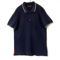 【美品】PRADA SPORT プラダスポーツ　半袖ポロシャツ　赤タグ　黒　M m63148082172_1.jpg?1717935590