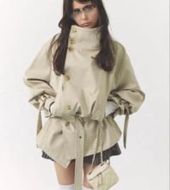 PELLICULE stand collar trench coat トレンチ stand collar trench coat｜PELLICULE | ぺリキュール