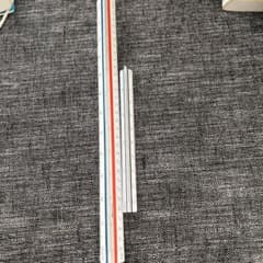 三角スケール 30cm 青赤白のサムネイル