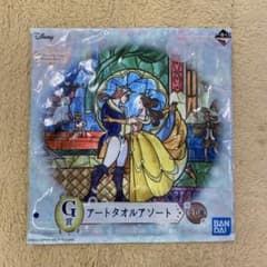 디즈니 프린세스 아트 타월 아소트 G상 미녀와 야수 스테인드 글라스풍