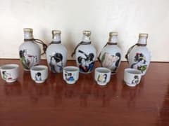 浮世絵日本酒一合瓶５本セット（置物）のサムネイル